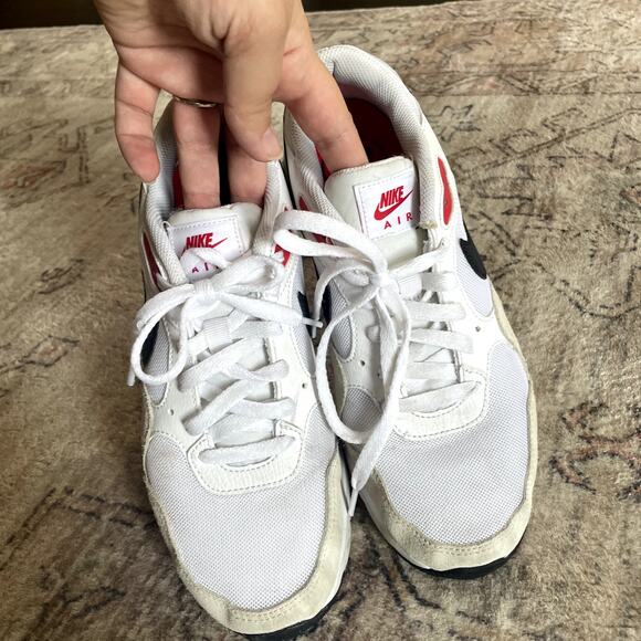 Nike Air Max SC 'White University Red' Suede Leather Sneakers Men's Size 9 GUC - Picture 4 of 11